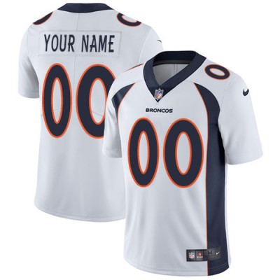Nike Denver Broncos Customized White Stitched Vapor Untouchable Limited Men's NFL Jersey